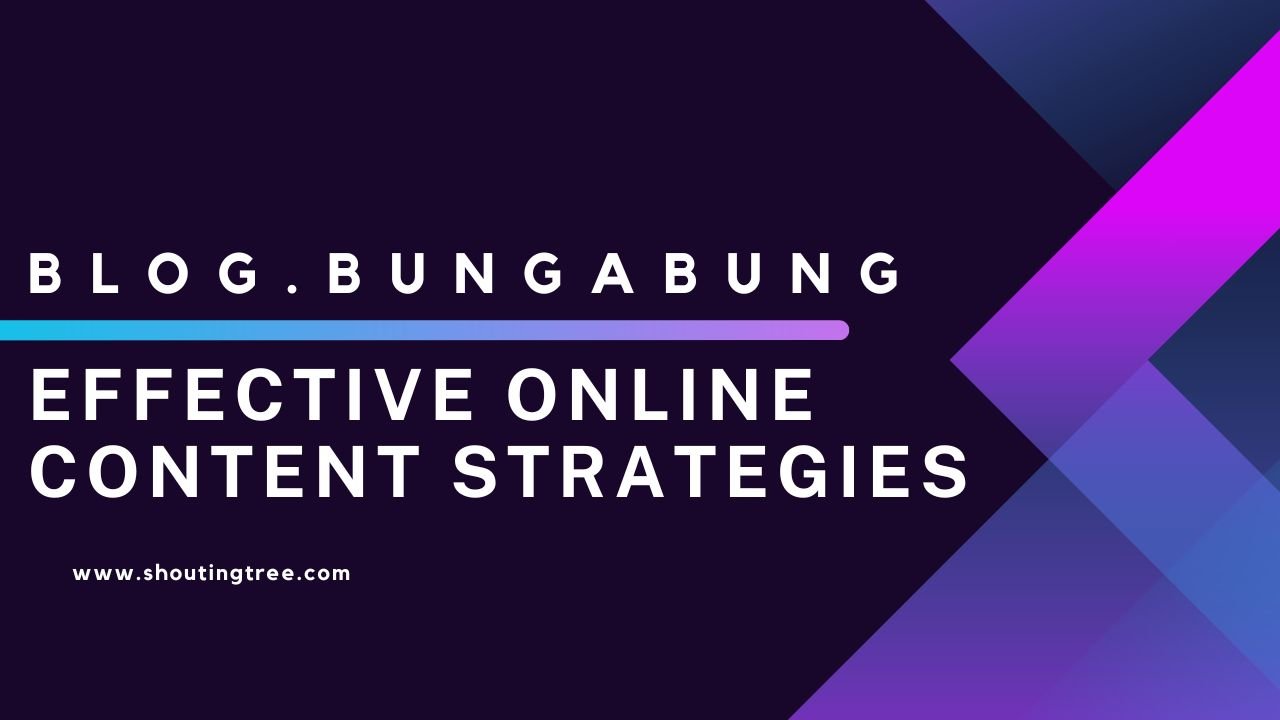 Blog.BungaBunga.co.id: Effective Online Content Strategies